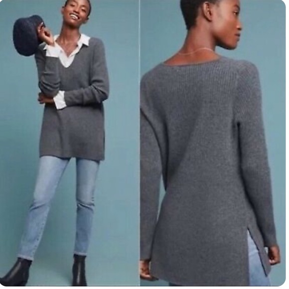 EUC Anthropologie ett:twa Amrita Ribbed Sweater Tunic - Picture 4 of 4